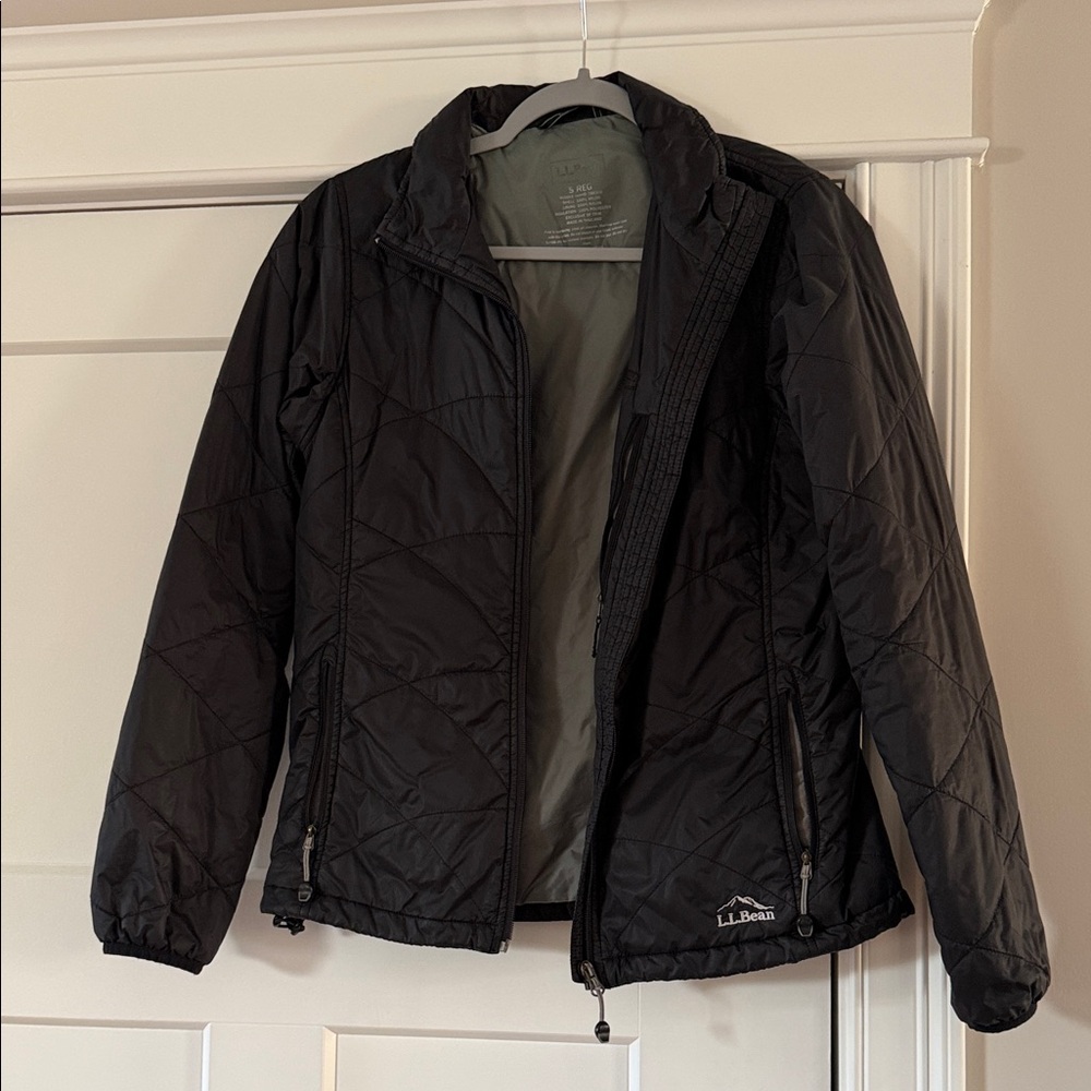 L.L. Bean Black Quilted Outerwear